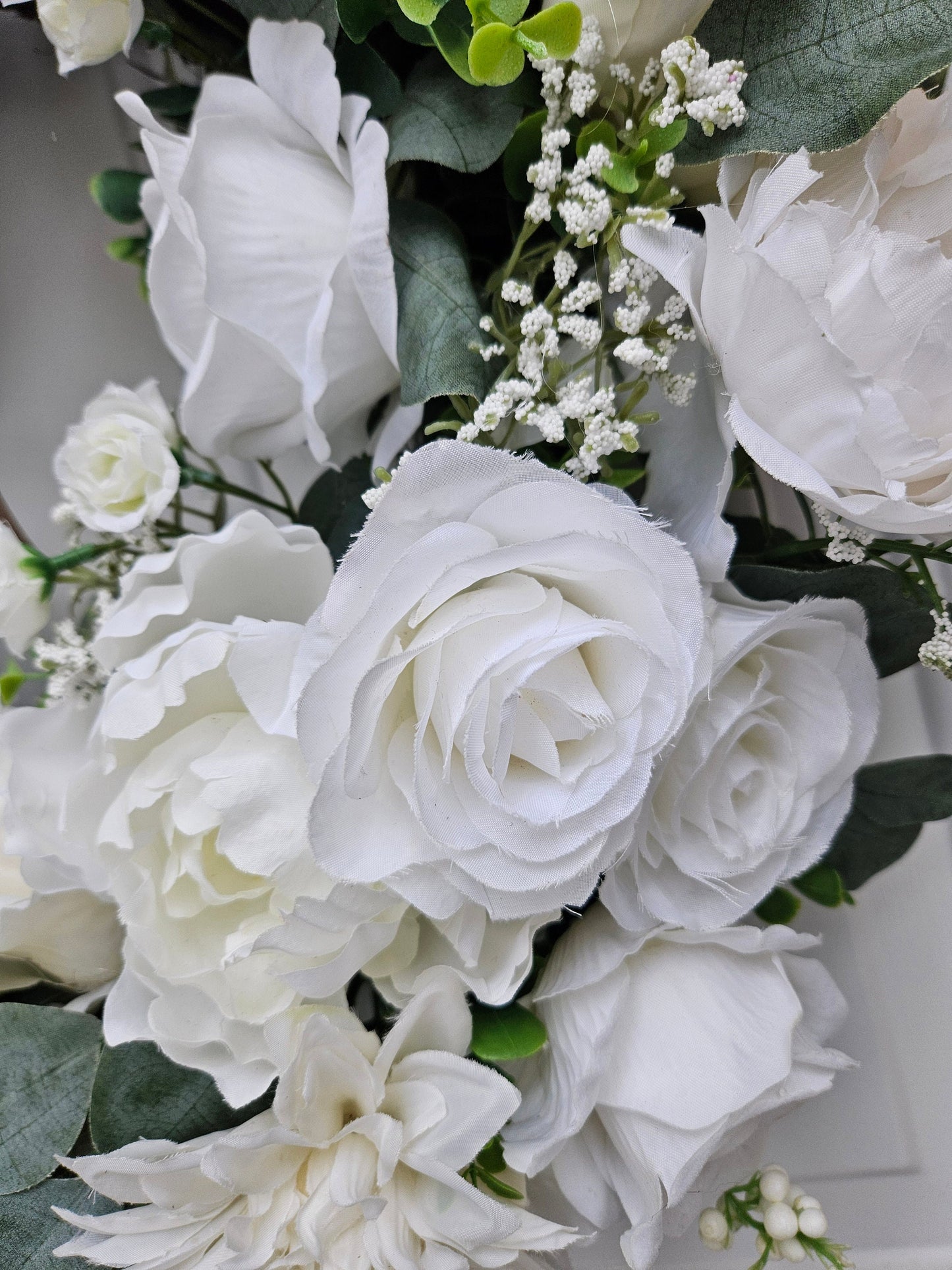 White Floral Wreath