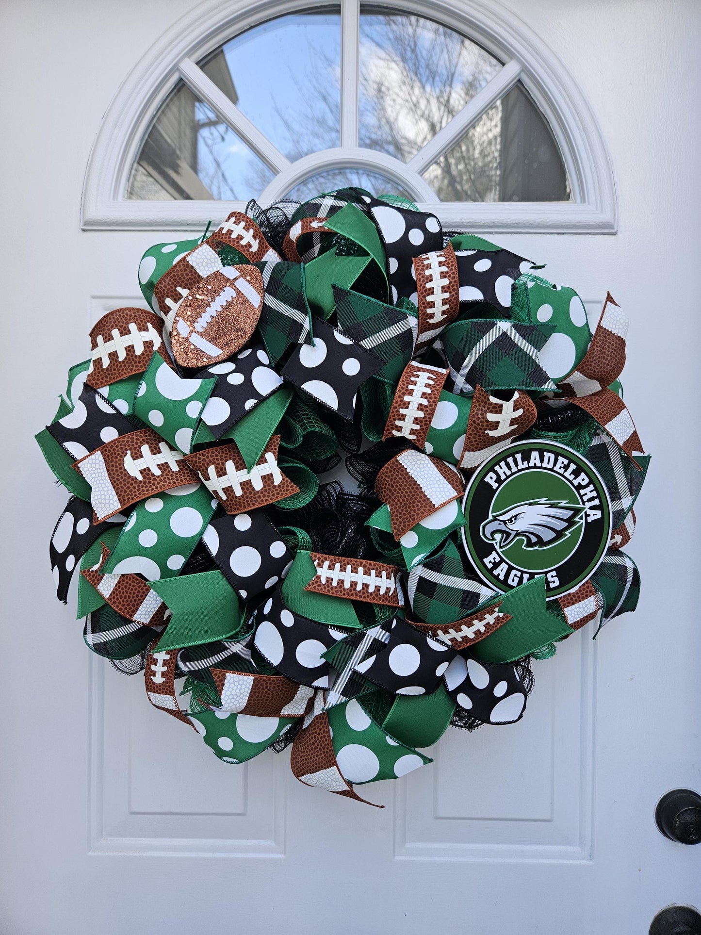Philadelphia Eagles Wreath, Football Lover, Front Door Decor, Man Cave