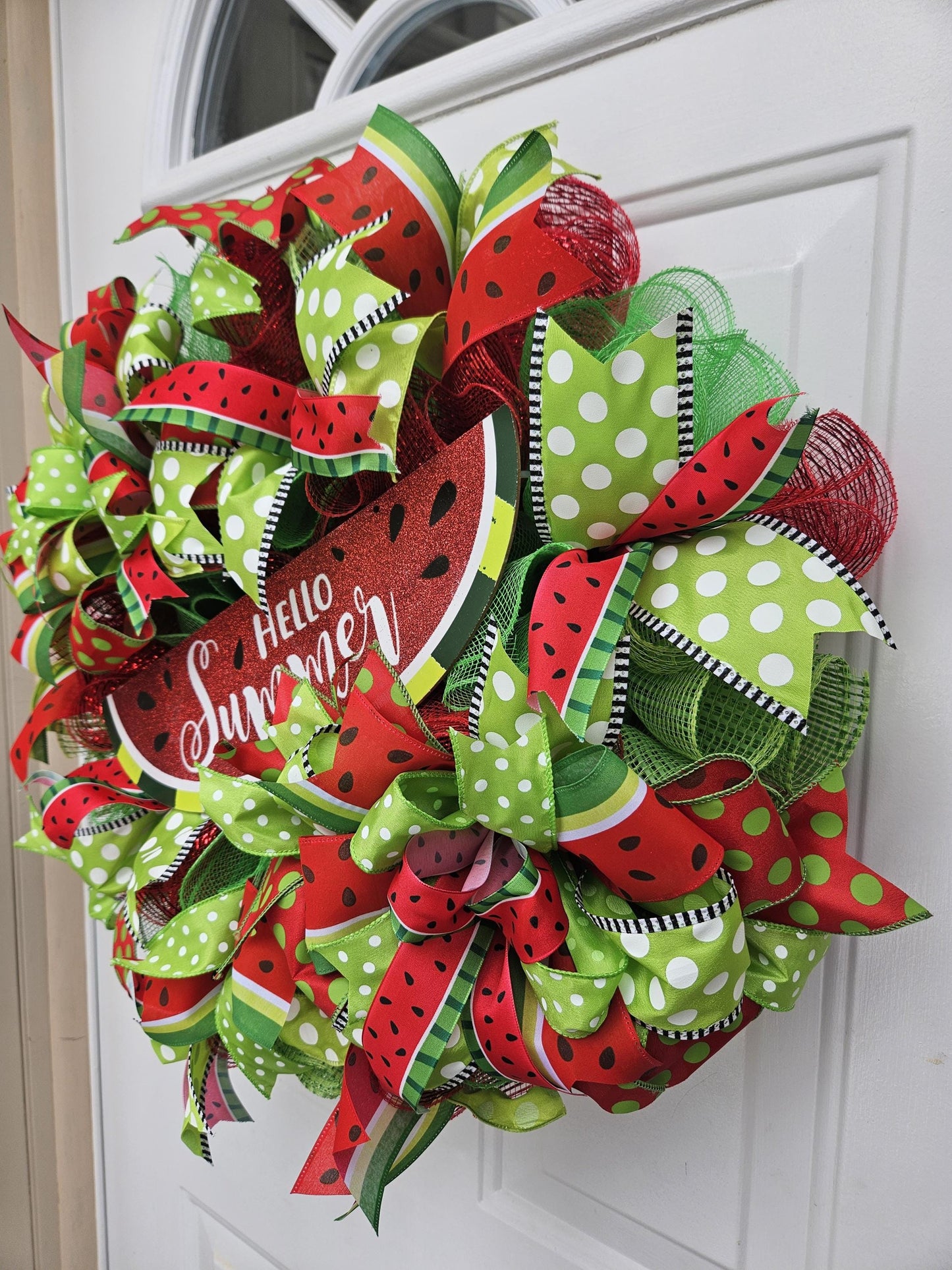 Watermelon Wreath, Summer Wreath, Cute Wreath, Welcome Wreath, Welcome Summer Wreath