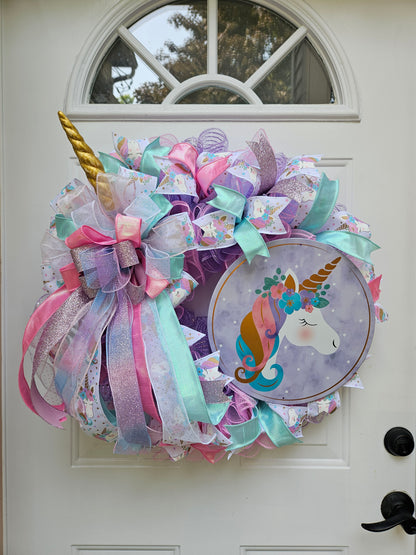 Enchanted Unicorn Wreath