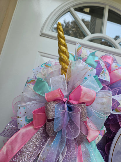 Enchanted Unicorn Wreath