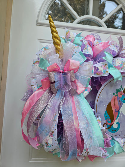 Enchanted Unicorn Wreath