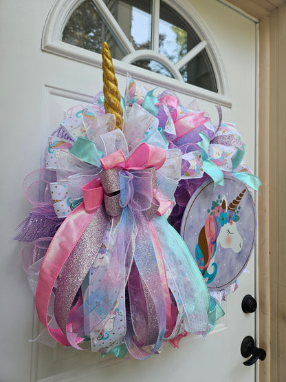 Enchanted Unicorn Wreath