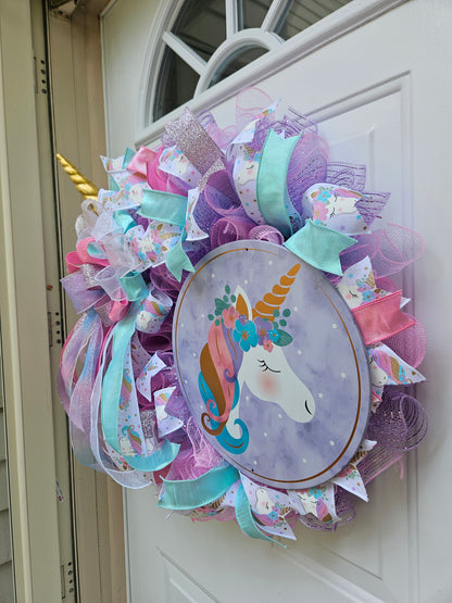 Enchanted Unicorn Wreath