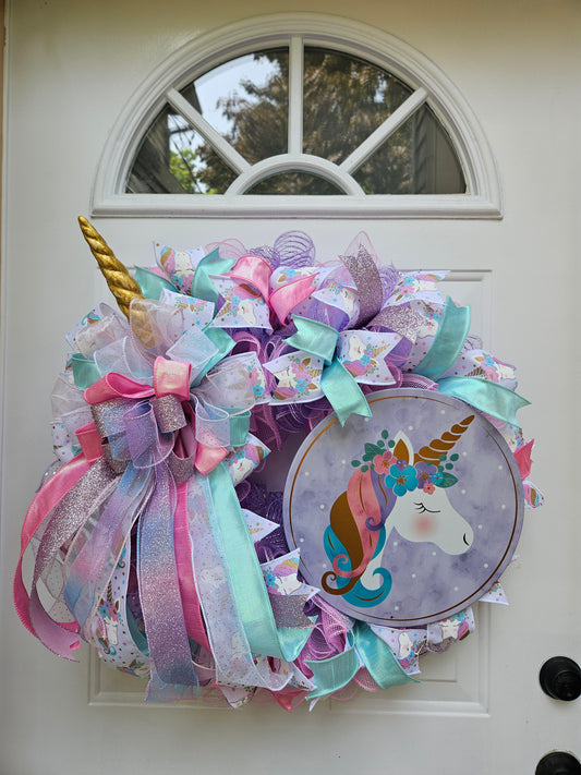 Enchanted Unicorn Wreath