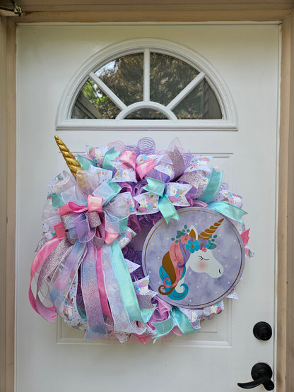 Enchanted Unicorn Wreath