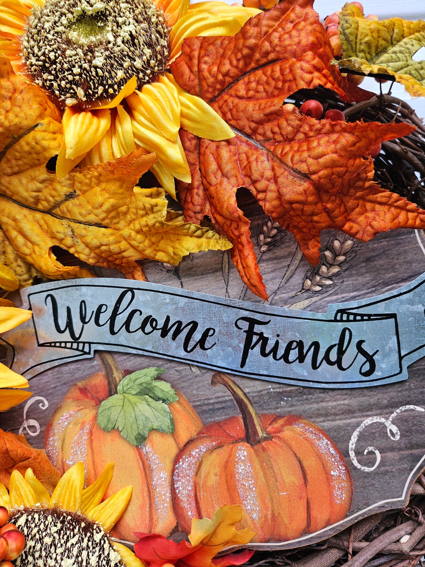 Fall Floral Welcome Friends