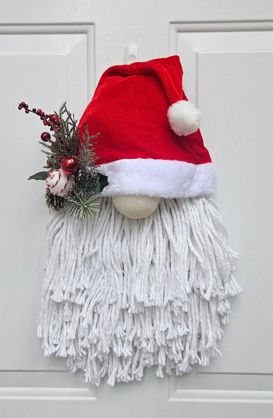 Santa Gnome Wreath