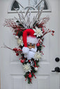 XL Christmas Swag with Jolly Santa and Festive Flair