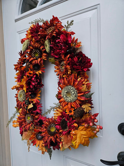 X-Large Oval Fall Wreath