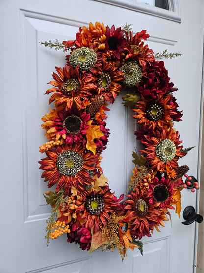 X-Large Oval Fall Wreath