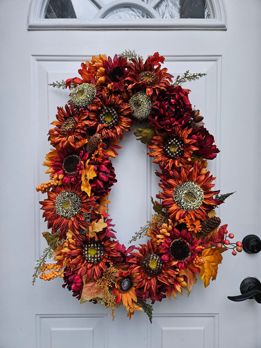 X-Large Oval Fall Wreath