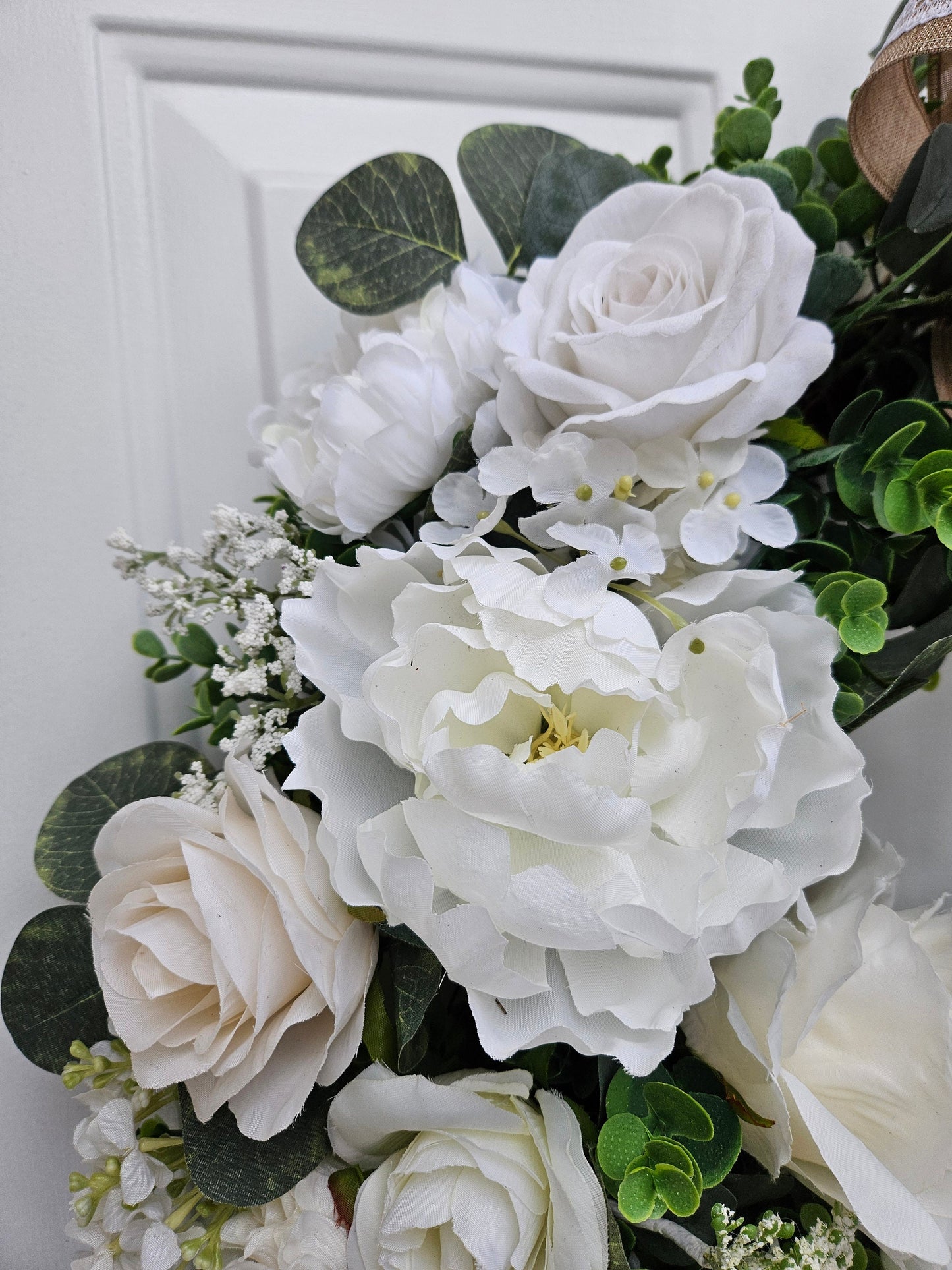 White Floral Wreath