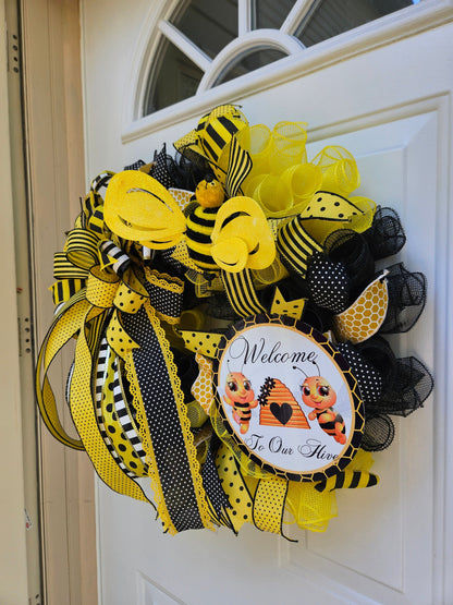 Welcome To Our Hive Wreath