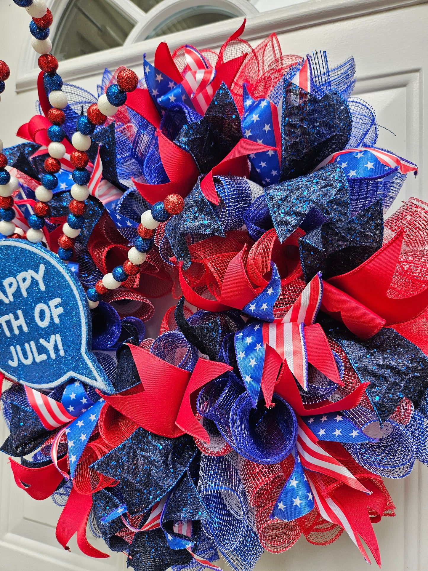 Fourth of July Wreath, 4th of July Wreath, Summer Wreath, Red White and Blue, American Flag