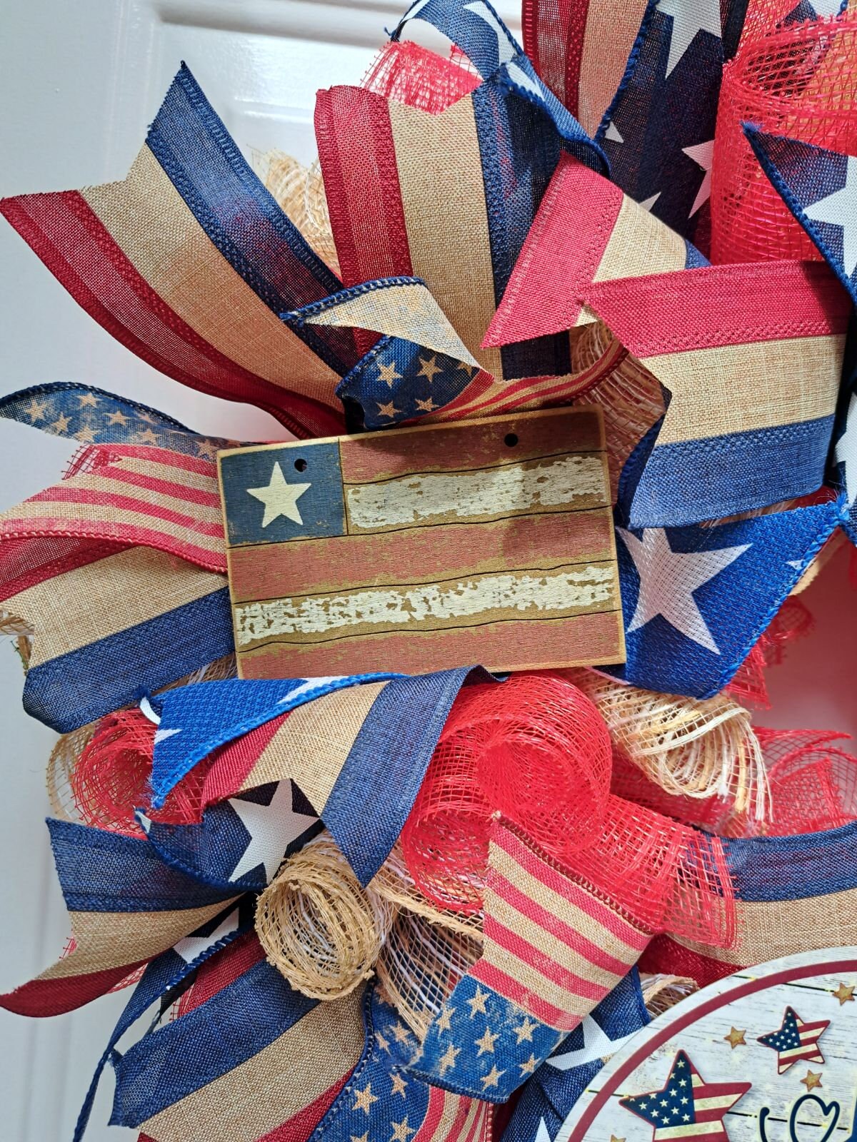 Fourth of July Wreath, 4th of July Wreath, Summer Wreath, Red White and Blue, American Flag, Patriotic Wreath,  Let Freedom Ring