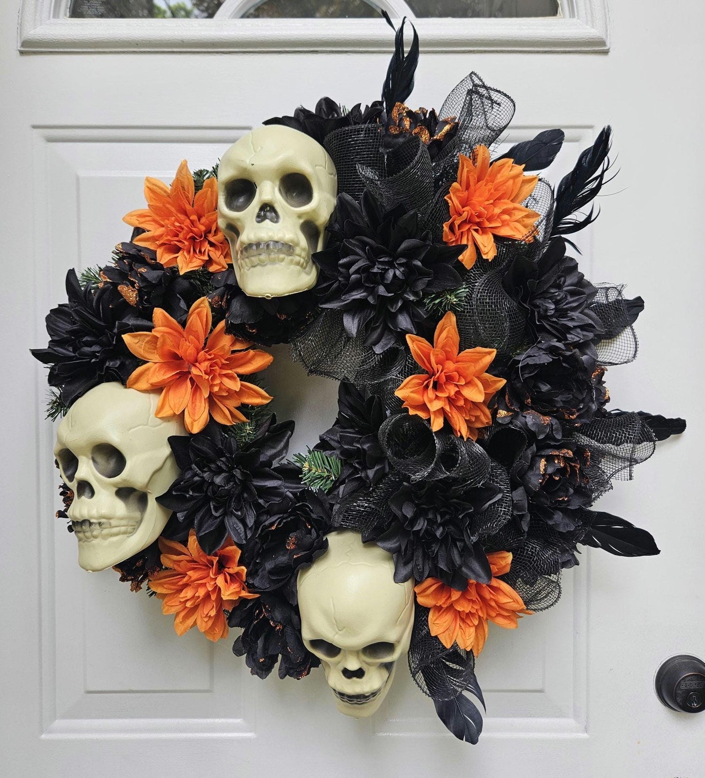 Halloween Skull Wreath