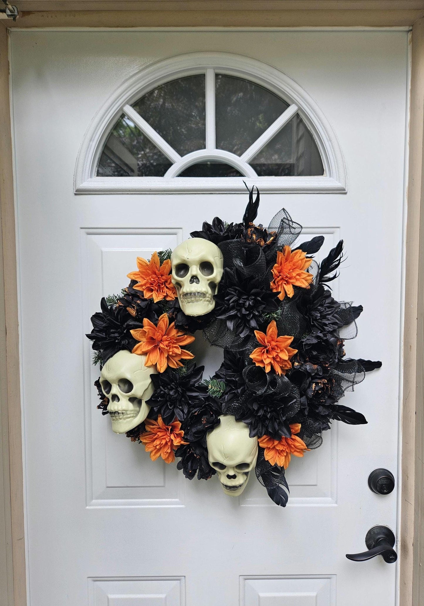 Halloween Skull Wreath