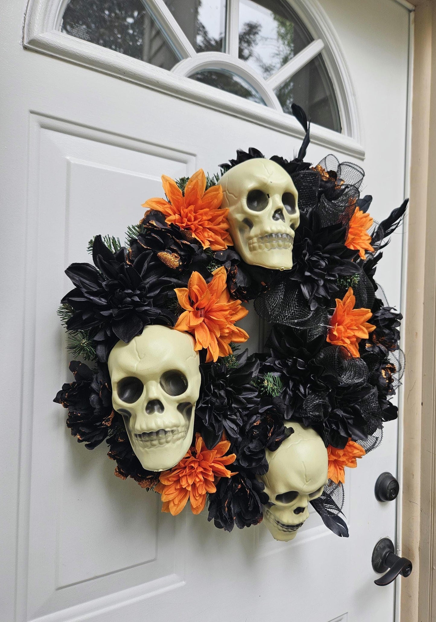 Halloween Skull Wreath