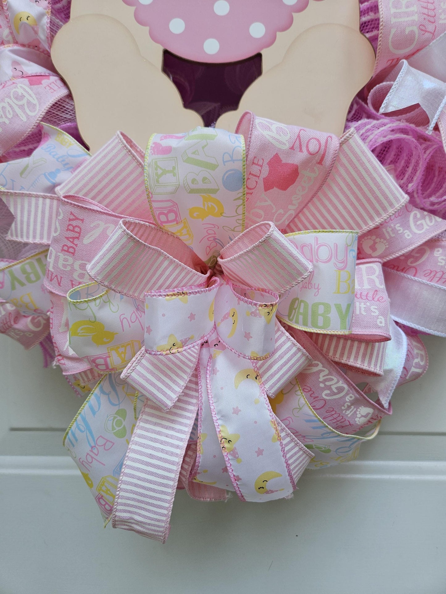 It's A Girl Wreath, Baby Girl Gift, Welcome Baby, Baby Shower, Newborn