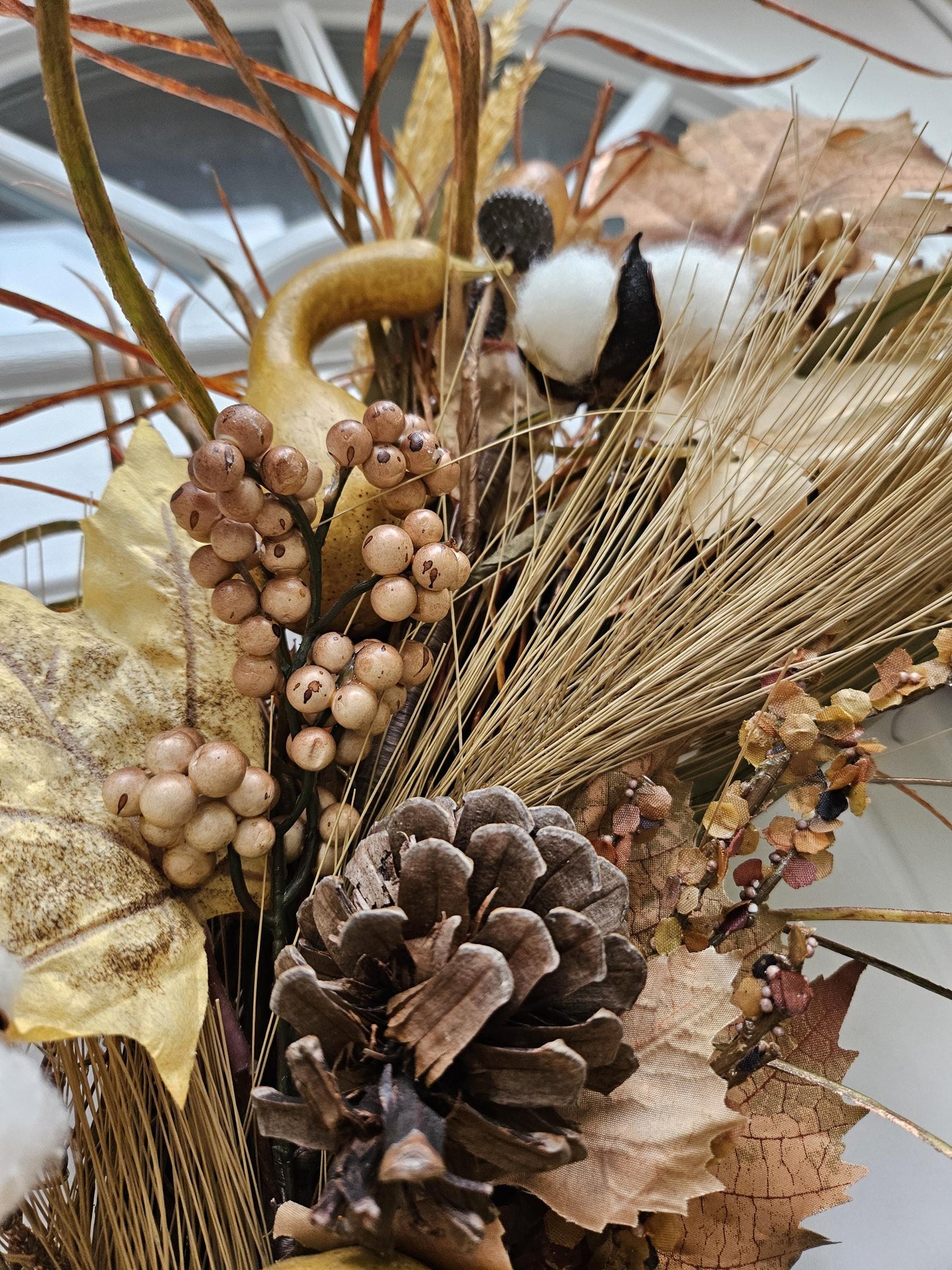 Fall Floral Wreath, Autumn Floral Decor, Thanksgiving Decor