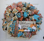 Welcome To Our Patch, Fall Wreath, Autumn Wreath, Cheetah Print