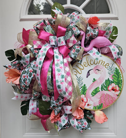 Flamingo Wreath