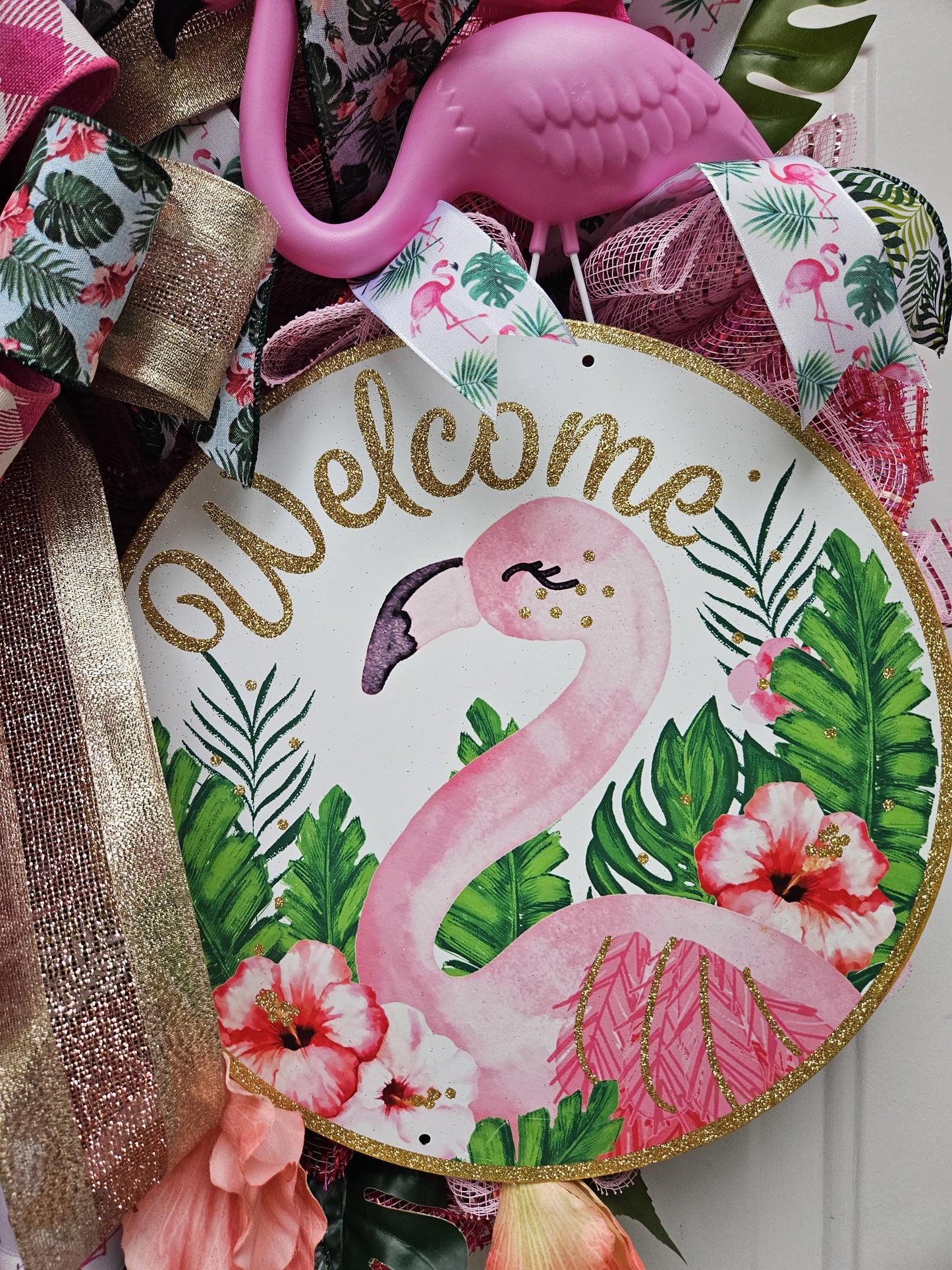 Flamingo Wreath