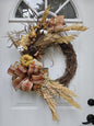 Fall Floral Wreath, Autumn Floral Decor, Thanksgiving Decor