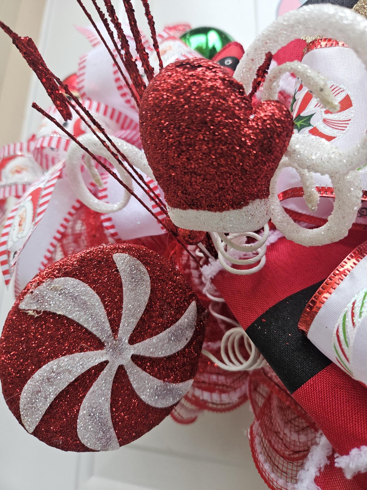 Cute Santa Door Hanger Wreath