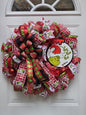 Merry Christmas Grinch Wreath, Green Monster Wreath, Christmas Wreath