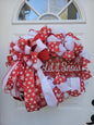 Let It Snow Wreath in Red