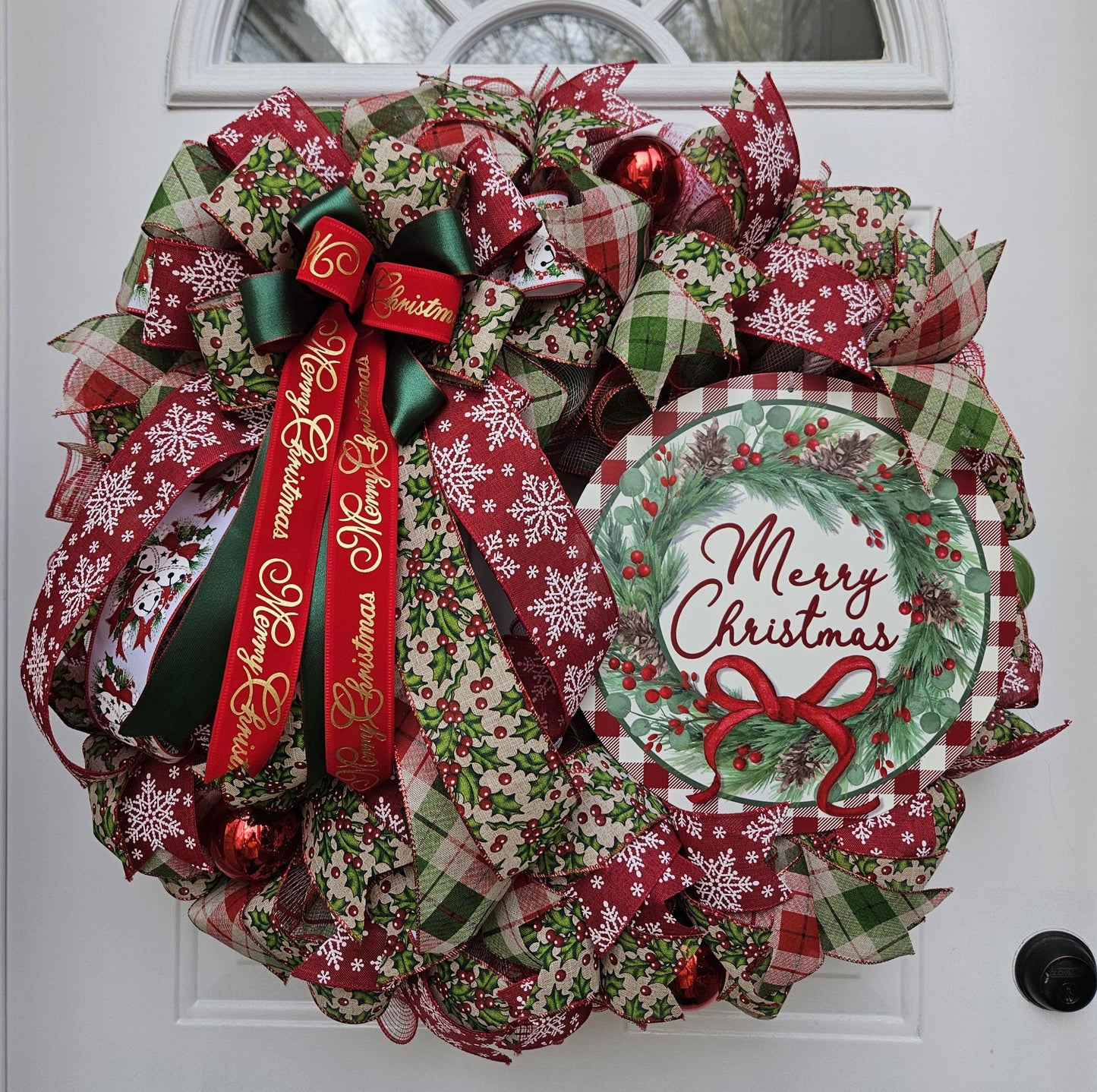 Large Merry Christmas Wreath
