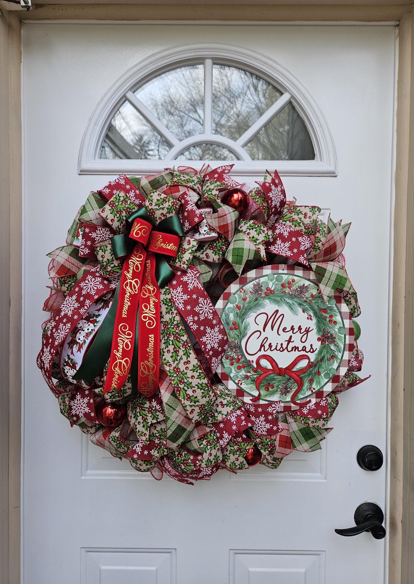 Large Merry Christmas Wreath