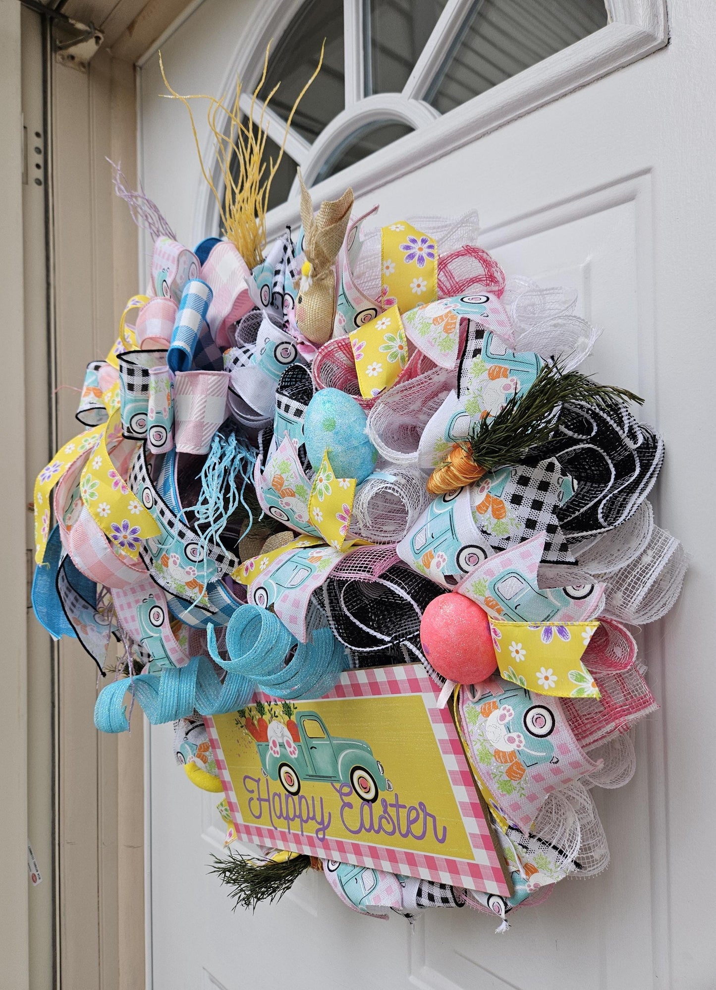 Easter Wreath, Spring Wreath, Easter Bunny Wreath, Easter Decoration