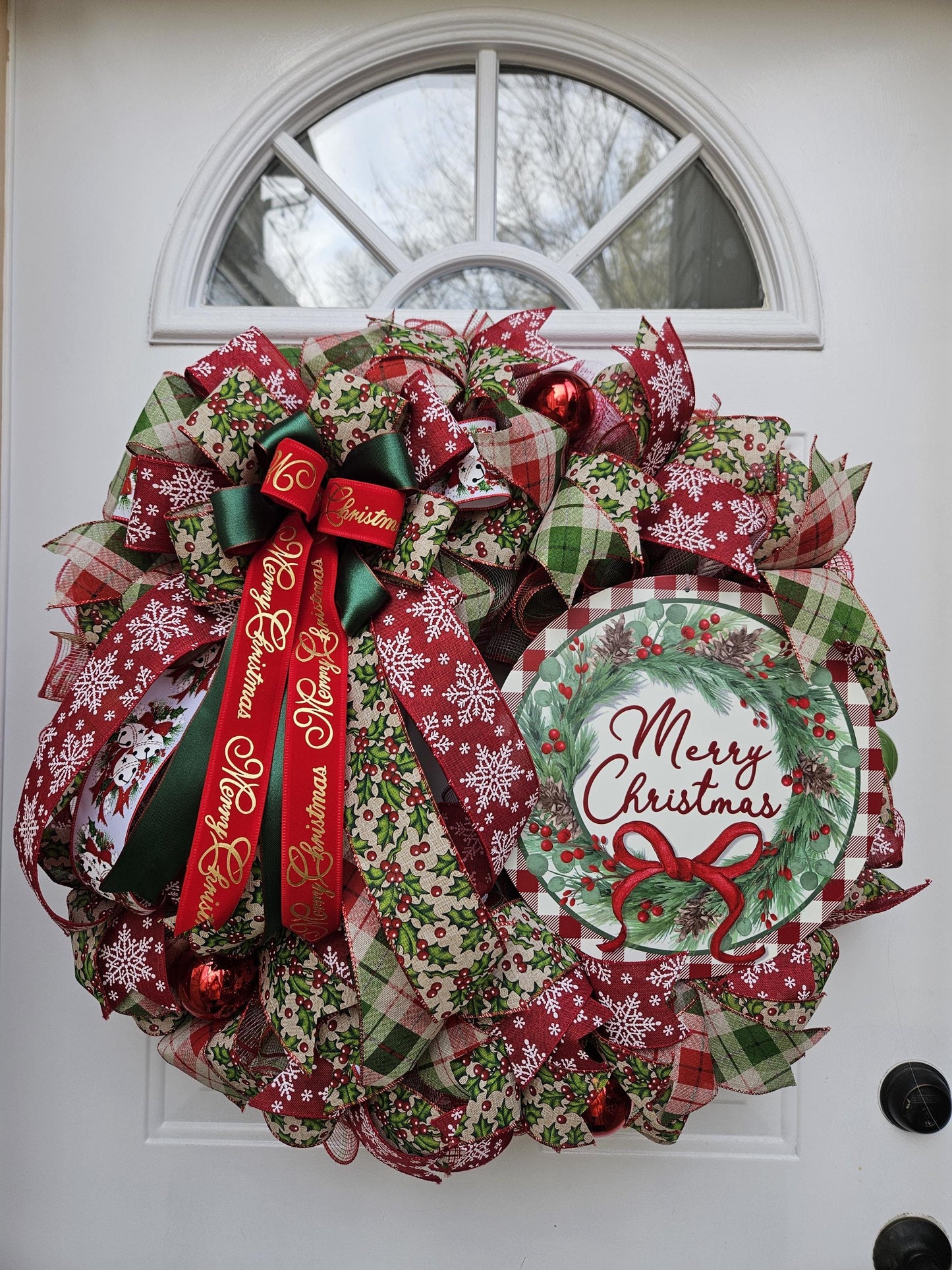Large Merry Christmas Wreath