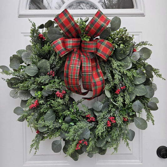 Classic Greenery Holiday Wreath