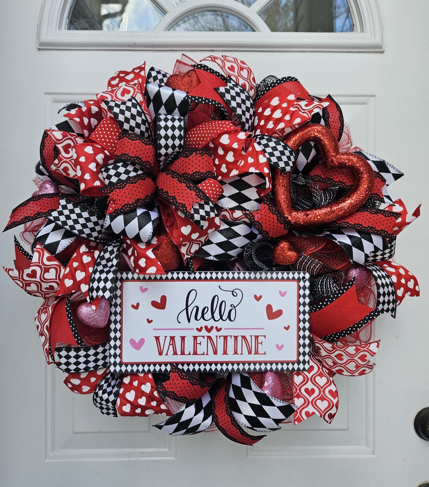 Hello Valentine, Valentine's Day Wreath