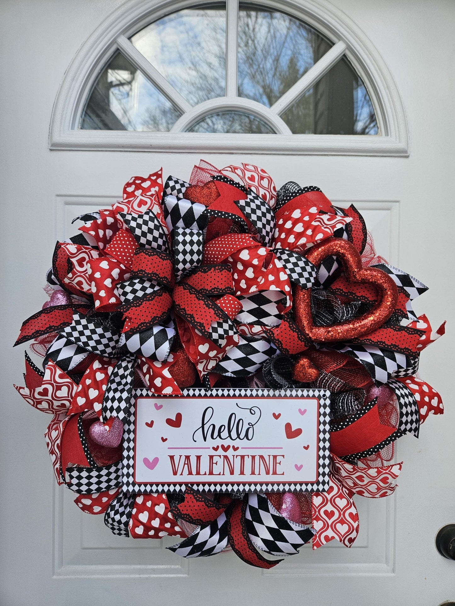 Hello Valentine, Valentine's Day Wreath