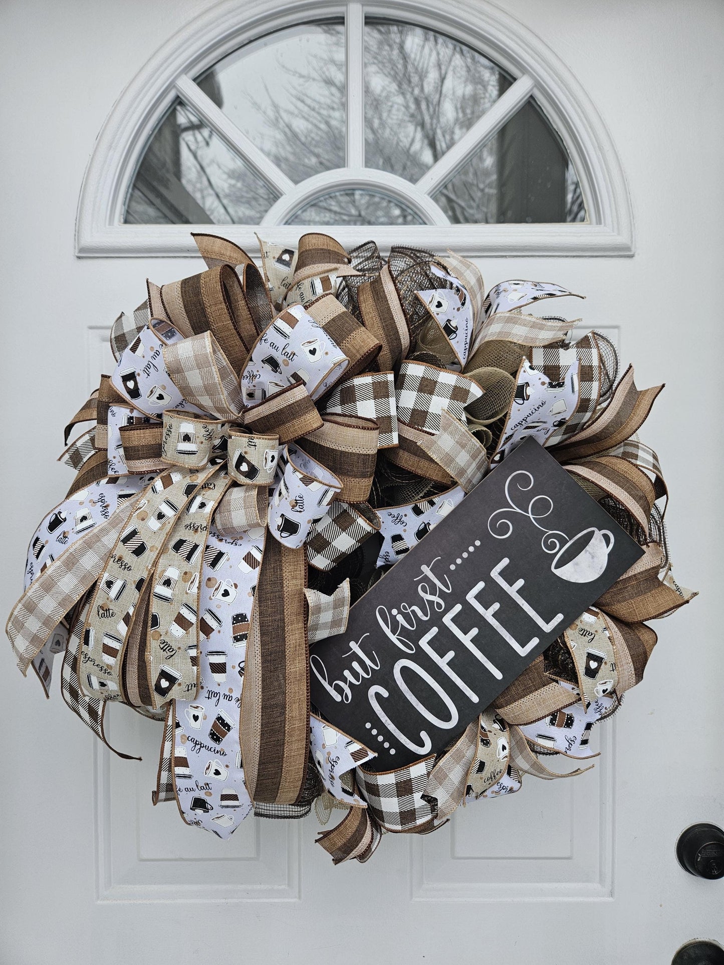 But First Coffee, Coffee Lover, Coffee Wreath, Coffee Shop Wreath, Coffee Nook Wreath, Coffee Decor