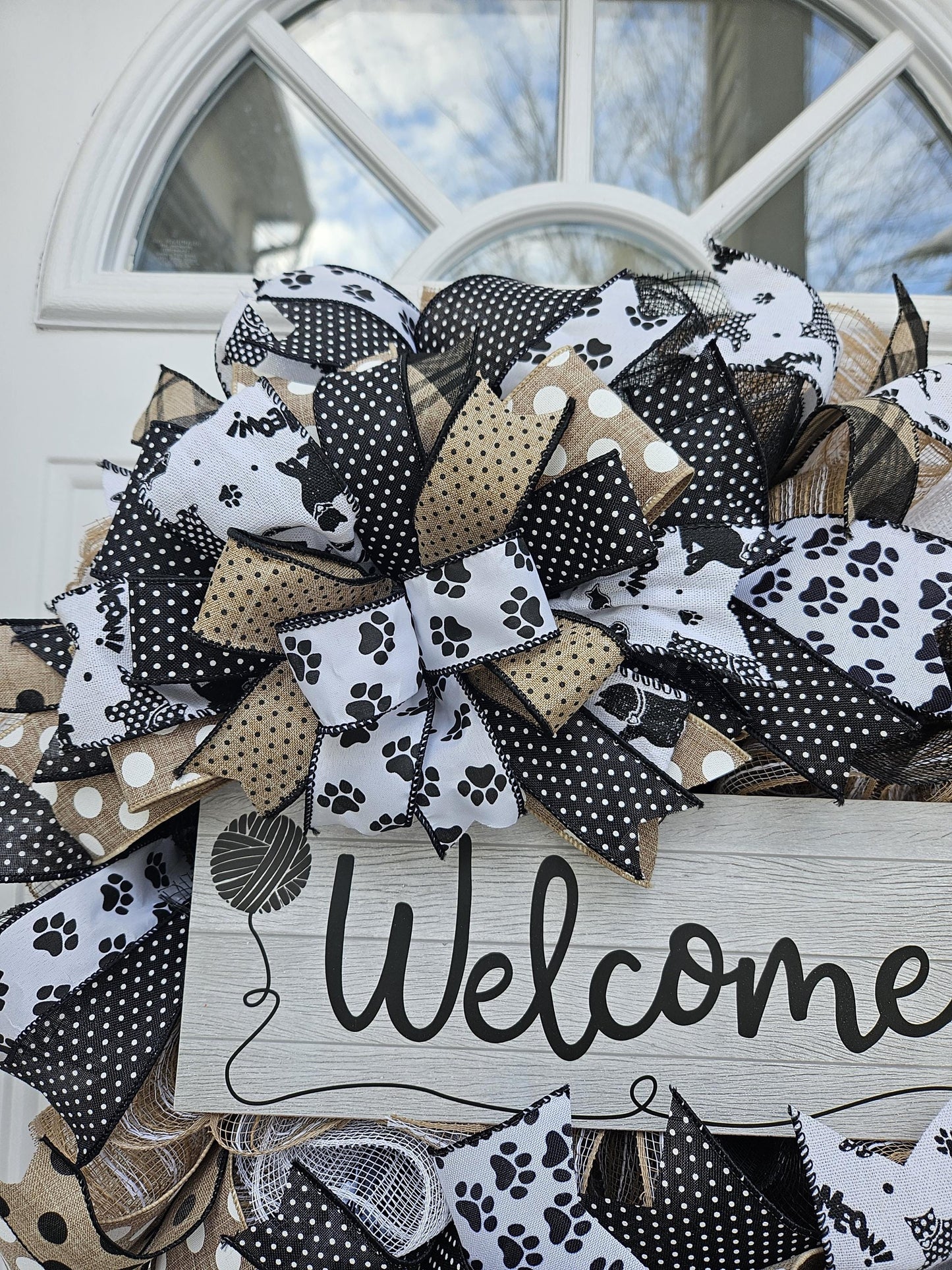 Welcome Cat Lover Wreath, All Season Wreath