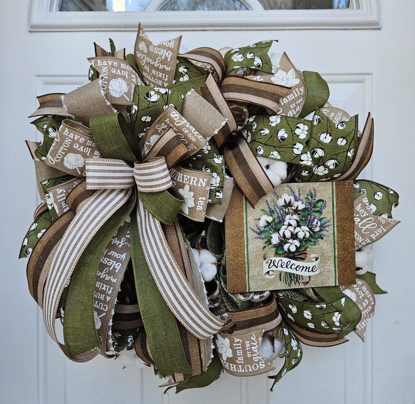 Farmhouse Wreath, Country Wreath, Southern Wreath, Welcome Wreath
