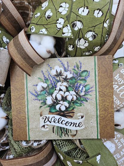 Farmhouse Wreath, Country Wreath, Southern Wreath, Welcome Wreath