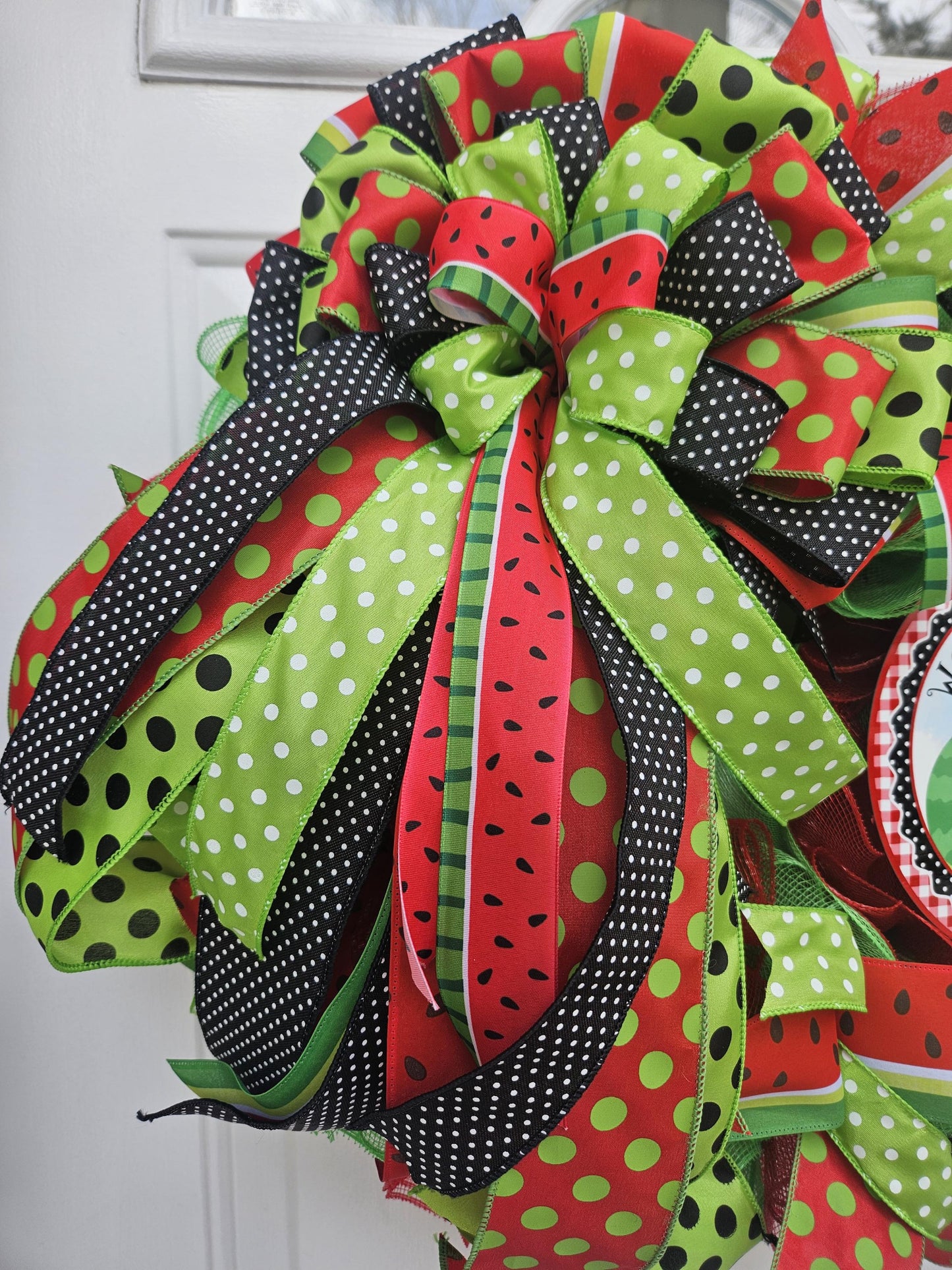 Welcome Summertime, Watermelon Wreath, Pig Wreath, Summer Wreath, Cute Wreath, Welcome Wreath, Welcome Summer Wreath