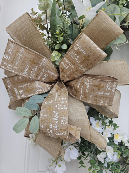 Jesus is the Reason for the Season Wreath, Religious Wreath, Religious Floral Wreath