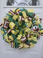 Oregon Ducks Wreath, Football Lover, College Football, Front Door Decor, Man Cave