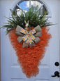 XL Carrot Wreath Door Hanger, Easter / Spring