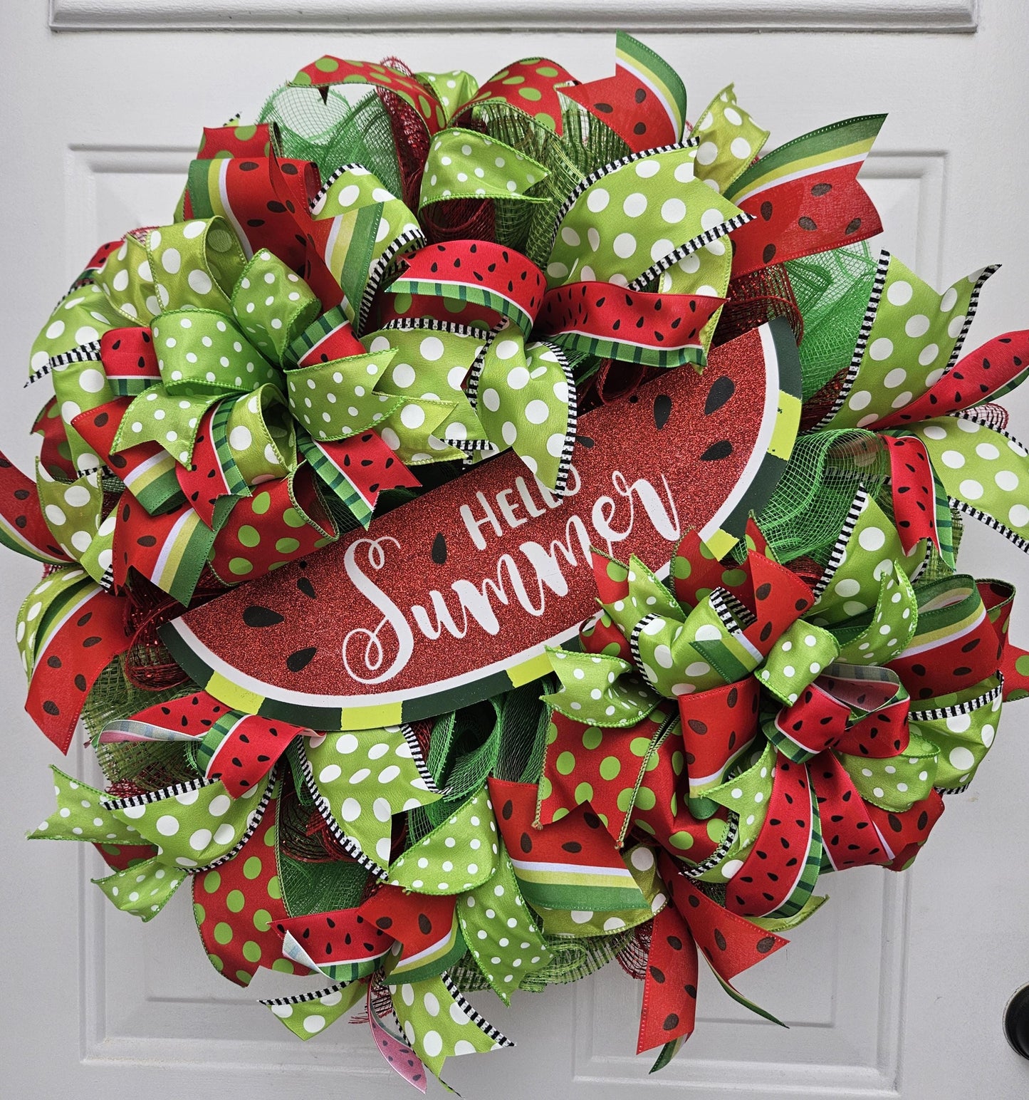 Watermelon Wreath, Summer Wreath, Cute Wreath, Welcome Wreath, Welcome Summer Wreath