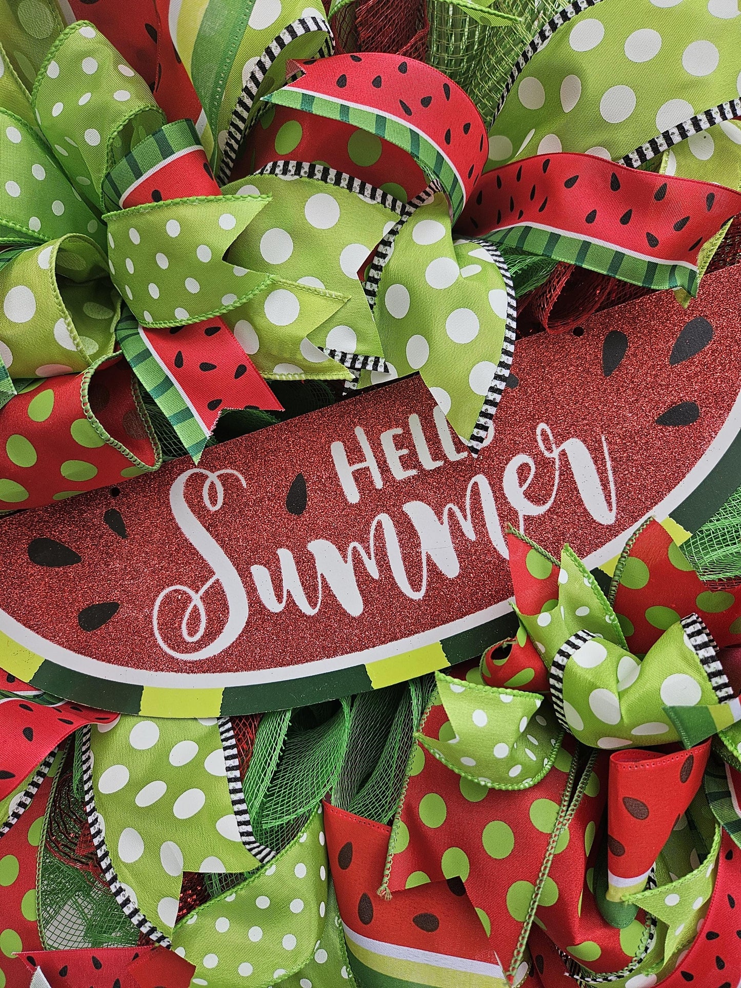 Watermelon Wreath, Summer Wreath, Cute Wreath, Welcome Wreath, Welcome Summer Wreath