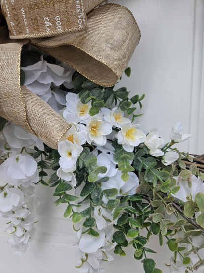Jesus is the Reason for the Season Wreath, Religious Wreath, Religious Floral Wreath
